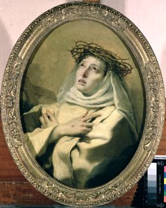 Den hellige Katarina af Siena (1347-80), ca. 1746 af Giovanni Battista Tiepolo